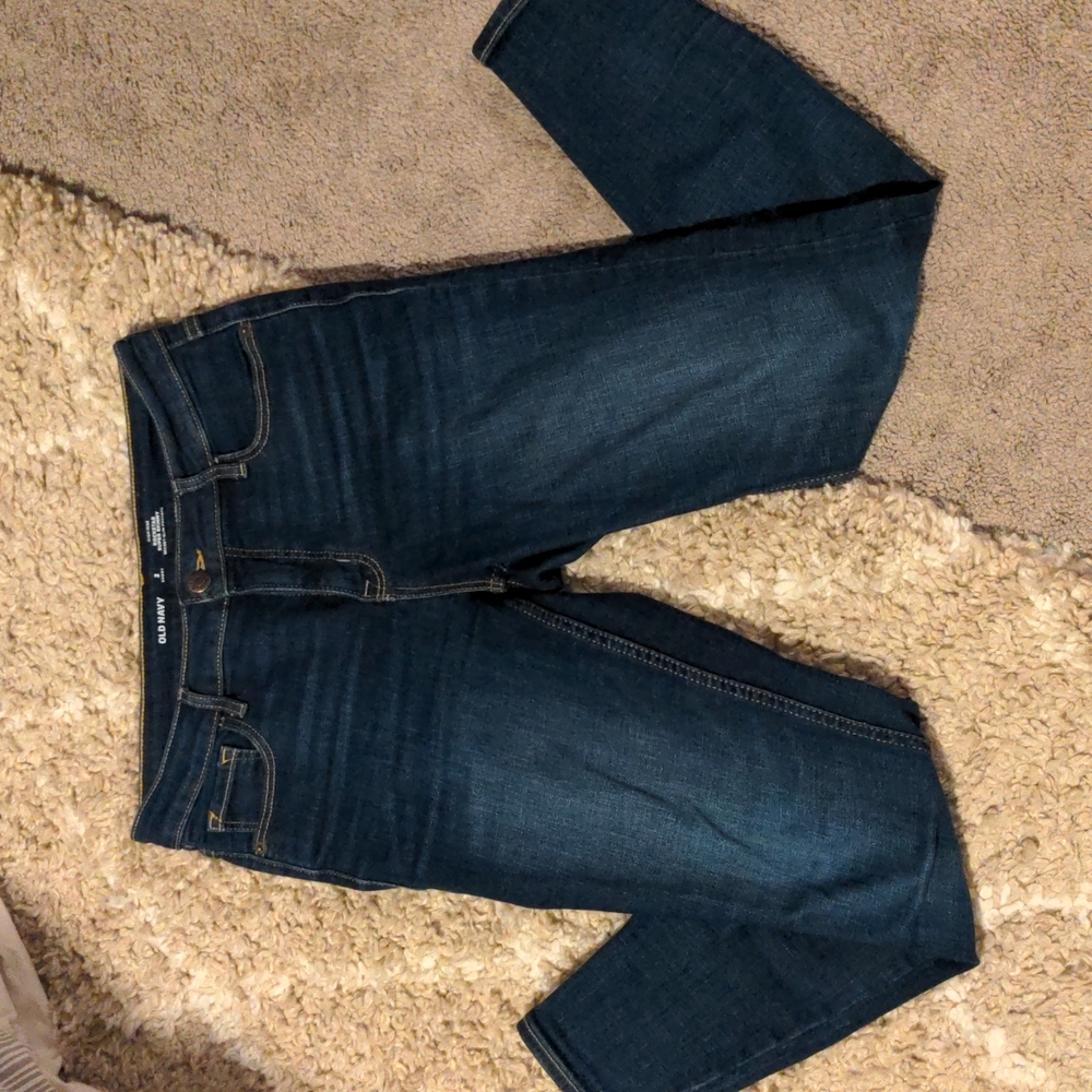 Old navy rockstar super skinny darkwash jeans size 2 short
